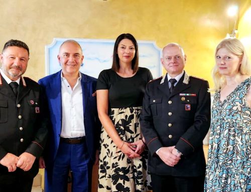 Acuto, il capitano dei CC Alessandro Dell’Otto visita la sede della Caramella Buona